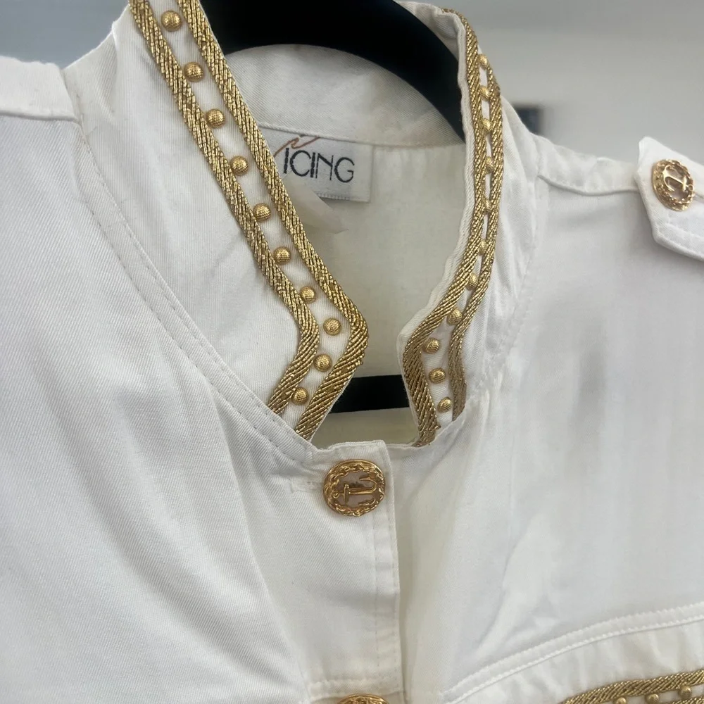 Vintage 1980s Icing Sailor-Inspired Jumpsuit – Size M – Euc - Picture 4 of 9
